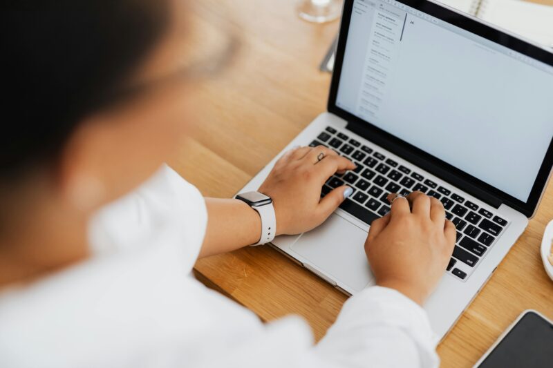 image of someone checking their email