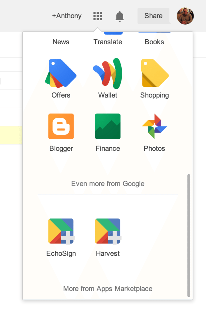Google Apps Tool screenshot